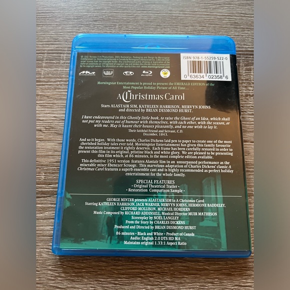 📀 3/$15 or 4/$20 📀 A Christmas Carol Bluray - Picture 2 of 3